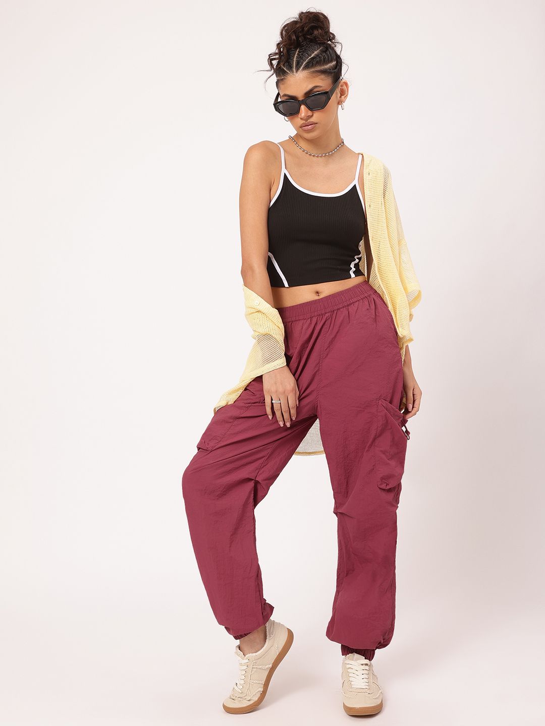 DressBerry Street-Style Core Ribbed Cami Crop Top