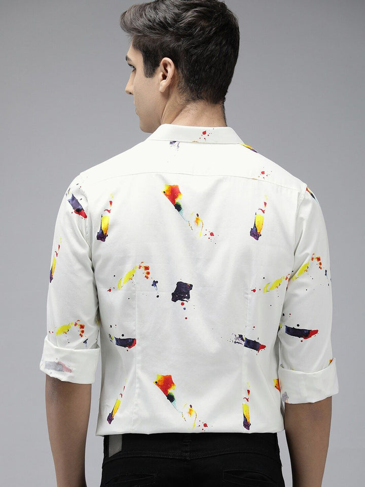 THE BEAR HOUSE Ardor Edition Men Slim Fit Digital Print Party Shirt