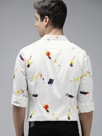 THE BEAR HOUSE Ardor Edition Men Slim Fit Digital Print Party Shirt