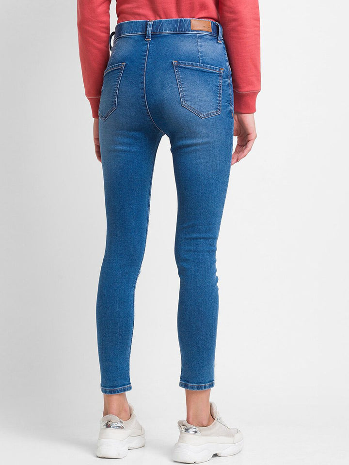 SPYKAR Women Blue Super Skinny Fit High-Rise Light Fade Jeans