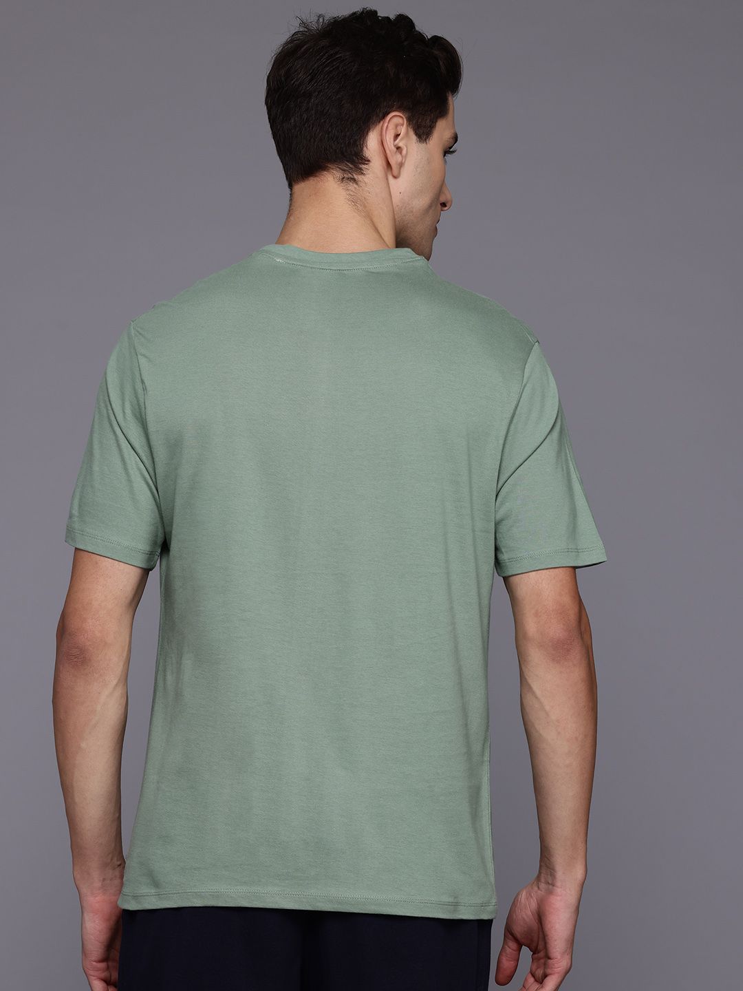 HRX by Hrithik Roshan Typography Printed Pure Cotton Yoga T-shirt