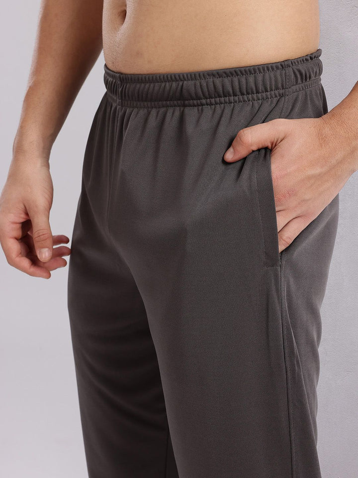 HRX by Hrithik Roshan Men Rapid-dry Brand Logo Print Training Track Pants