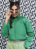 Tokyo Talkies Women Crop Bomber Jacket