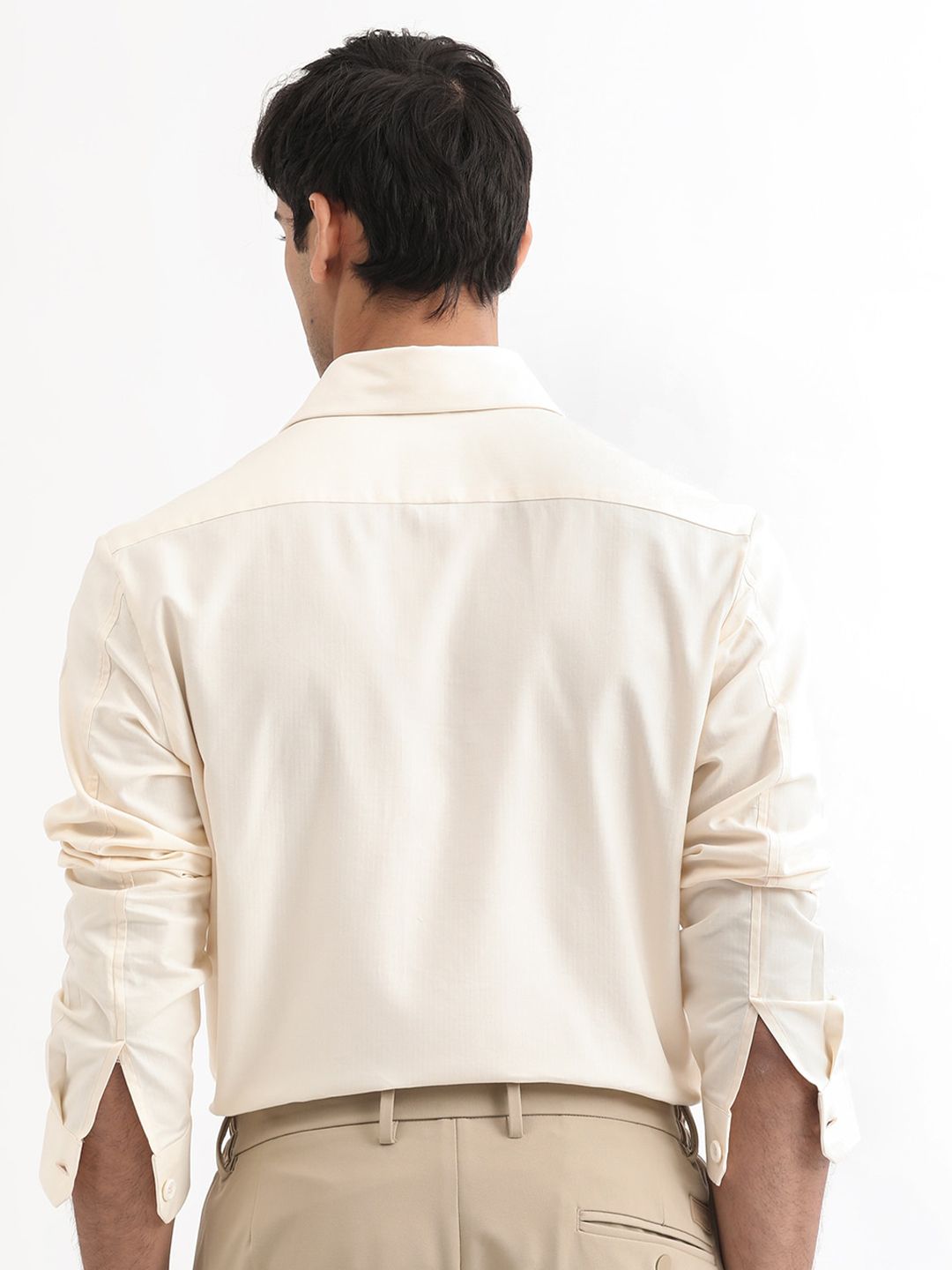 RARE RABBIT Men Lampil Slim Fit Cotton Shirt