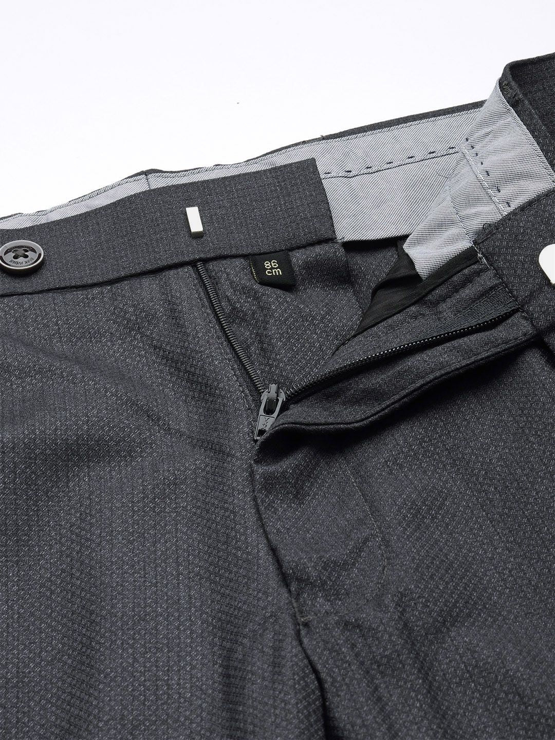 Park Avenue Self Design Super Slim Fit Single Breasted 3-Peice Party Suit