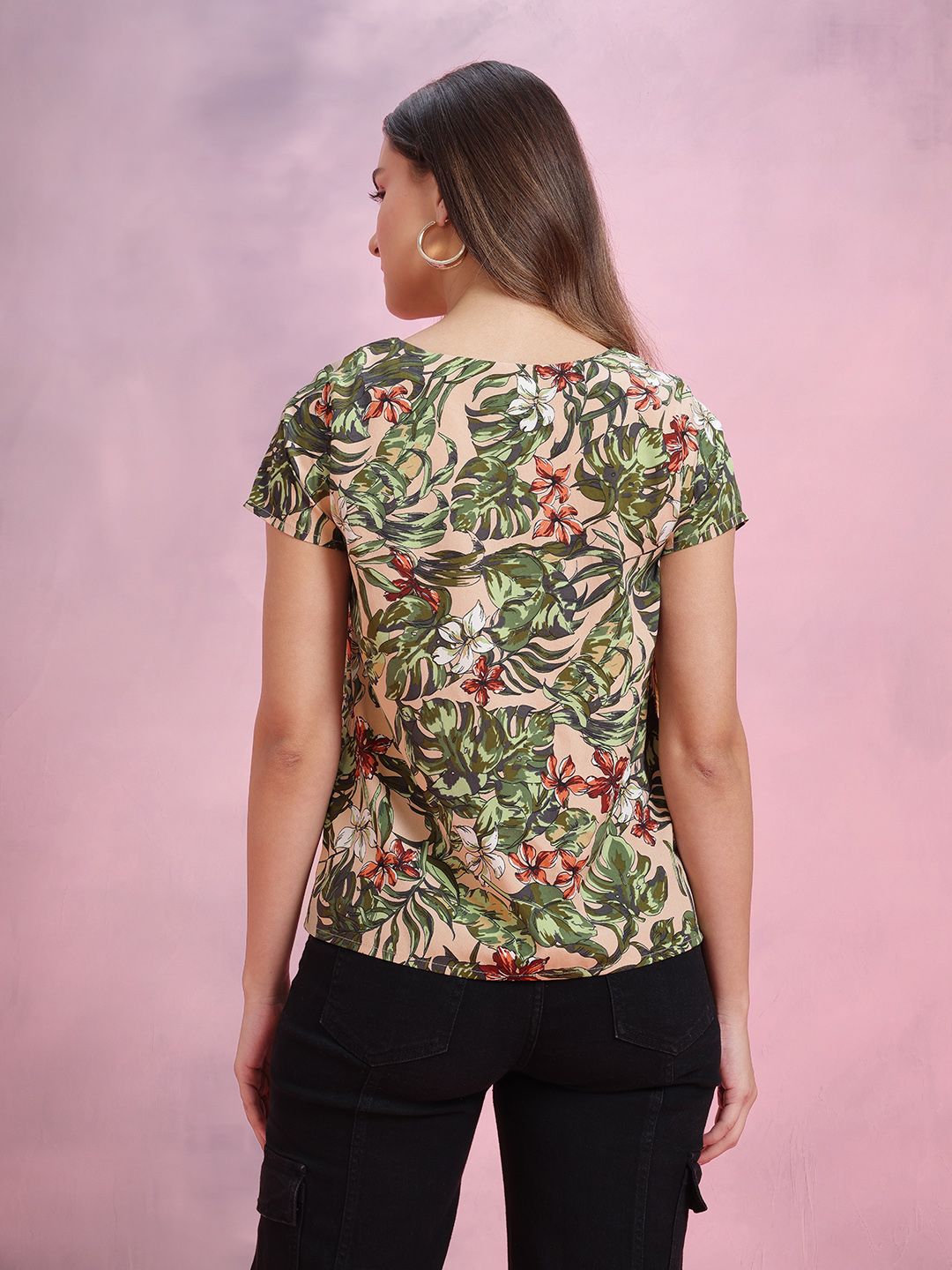 DressBerry Floral Print Regular Top
