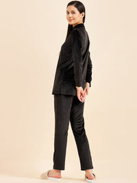 Sweet Dreams Black Mock Neck Top With Pyjamas