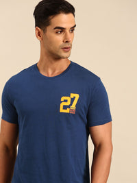 Being Human Solid With Minimal Print Detail Pure Cotton T-shirt