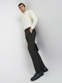 Raymond Men Checked Slim Fit Formal Trousers
