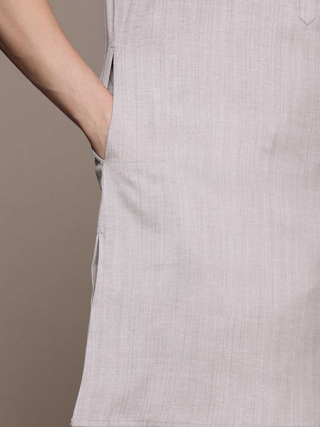 House of Pataudi Solid Rozana Pathani Kurta