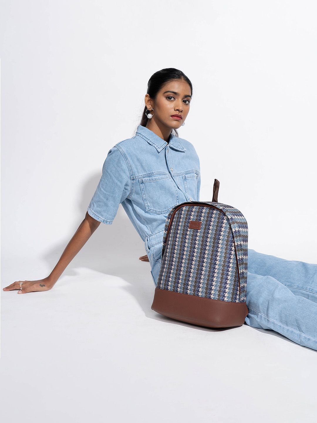 ZOUK Geometric Printed Backpack