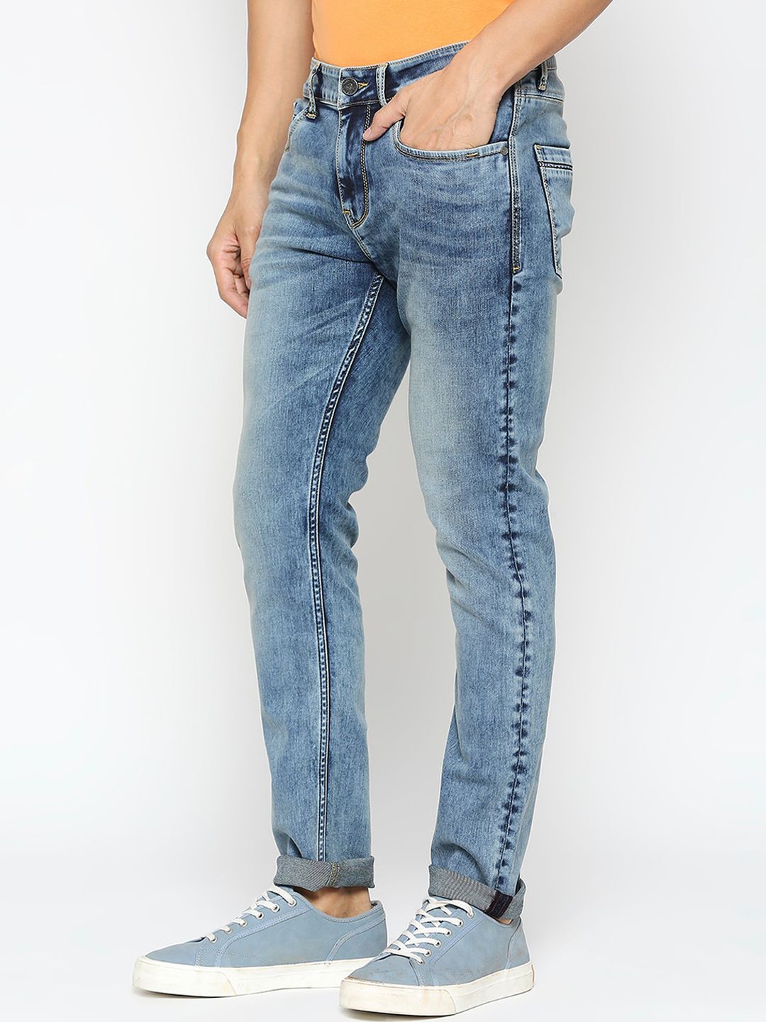 Being Human Men Low Distress Heavy Fade Skinny Fit Jeans