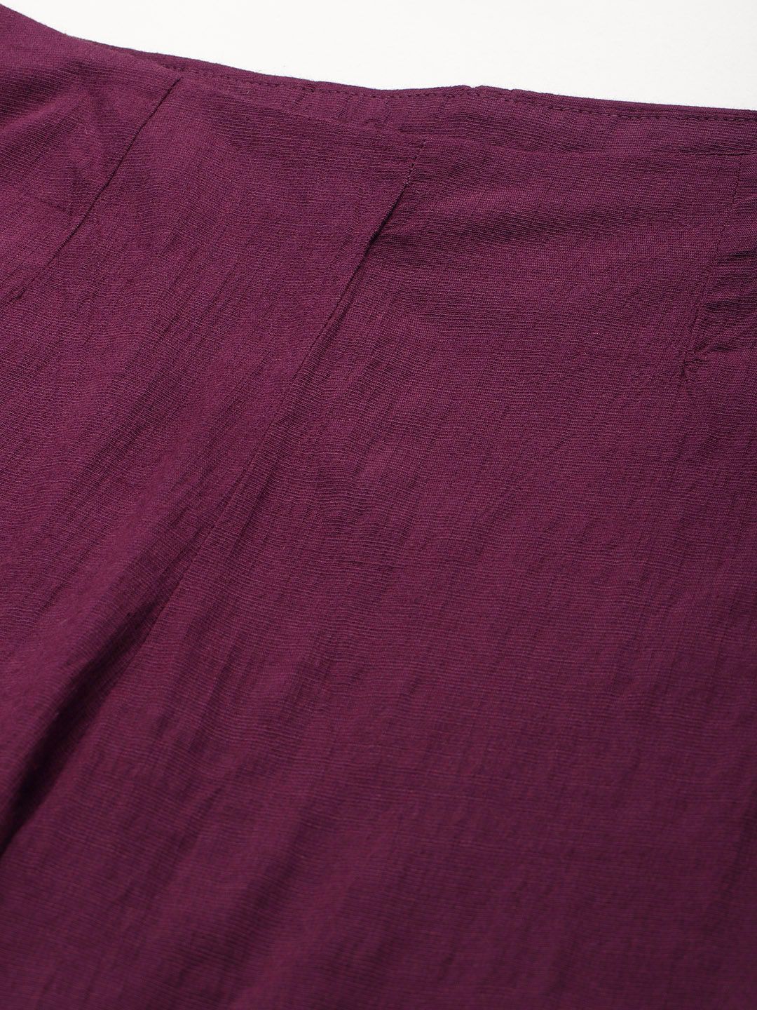 all about you Women Textured High-Rise Trousers