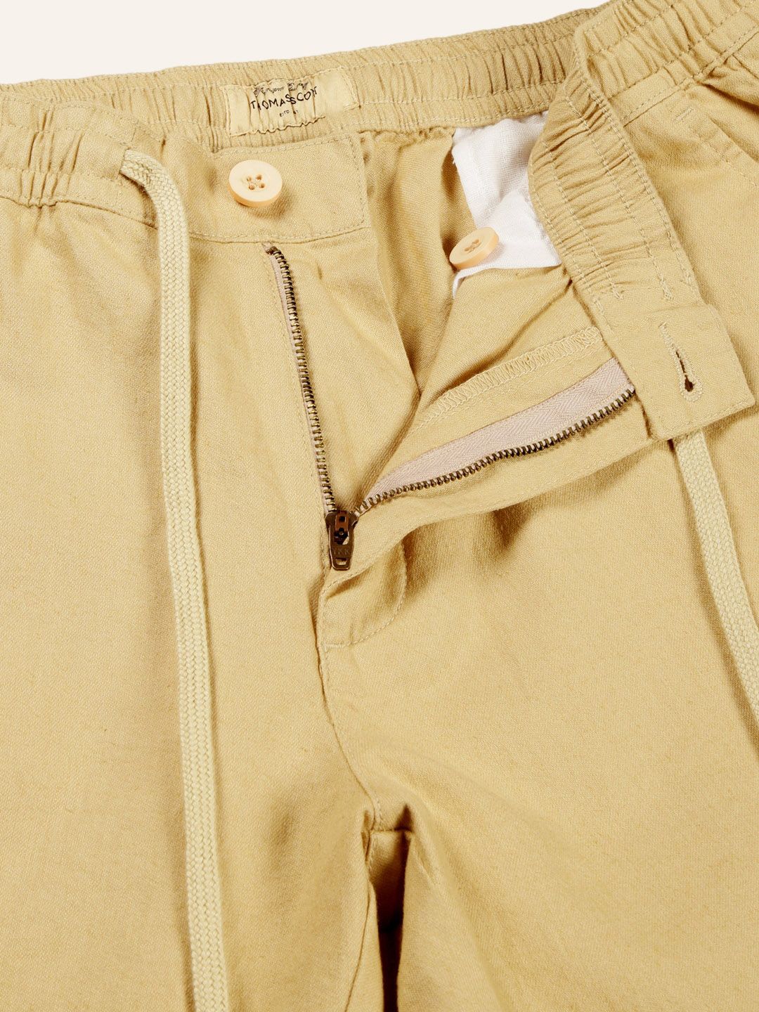 Thomas Scott Men Classic Cotton Linen Casual Trouser