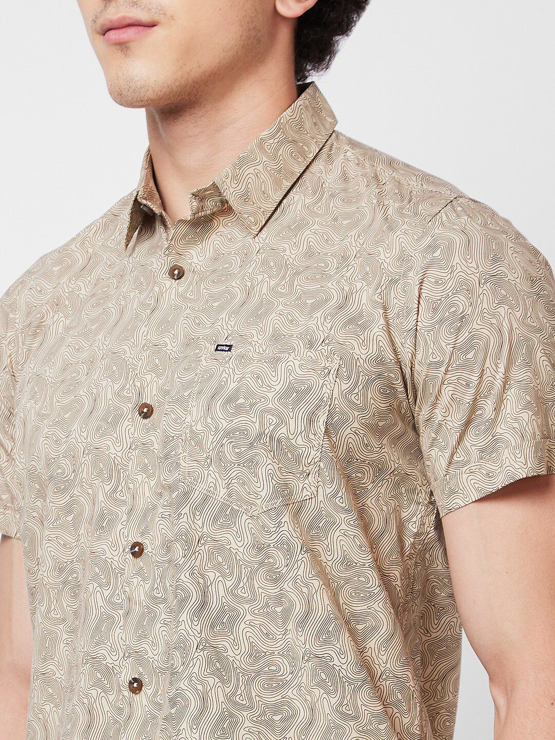 SPYKAR Floral Opaque Printed Cotton Casual Shirt