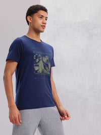 HRX by Hrithik Roshan Conversational Print Round-Neck Lifestyle T-shirt