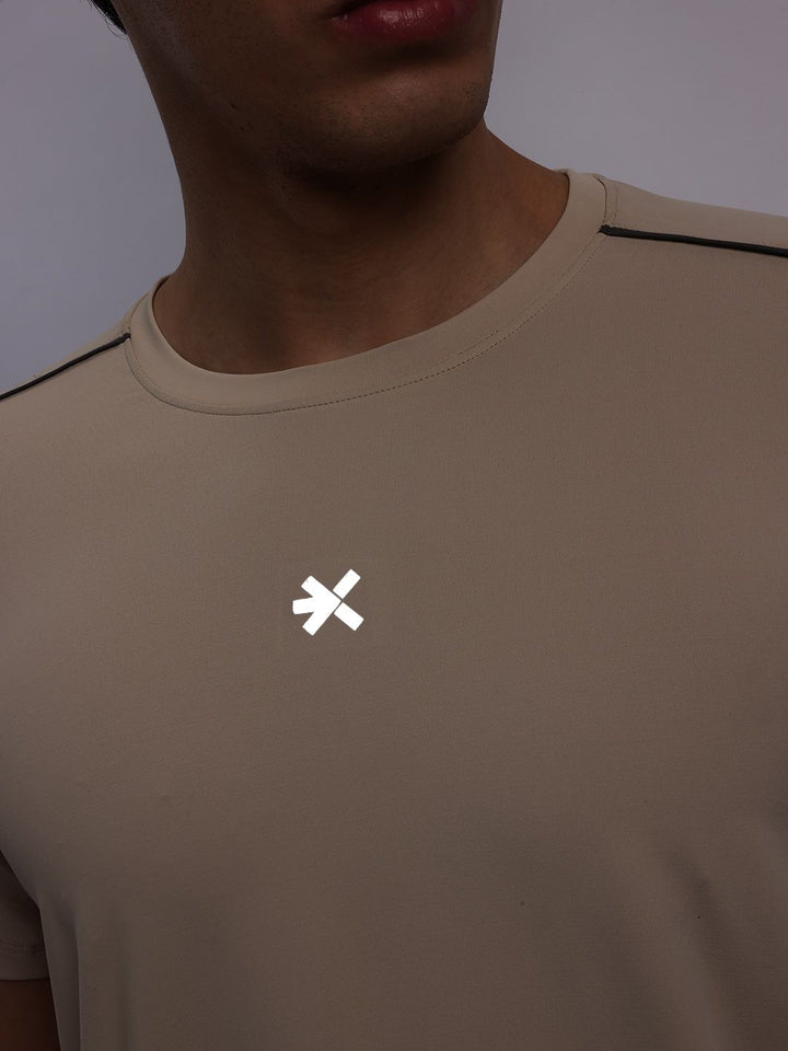 HRX by Hrithik Roshan Men Solid Round Neck Running T-shirt with Perforations