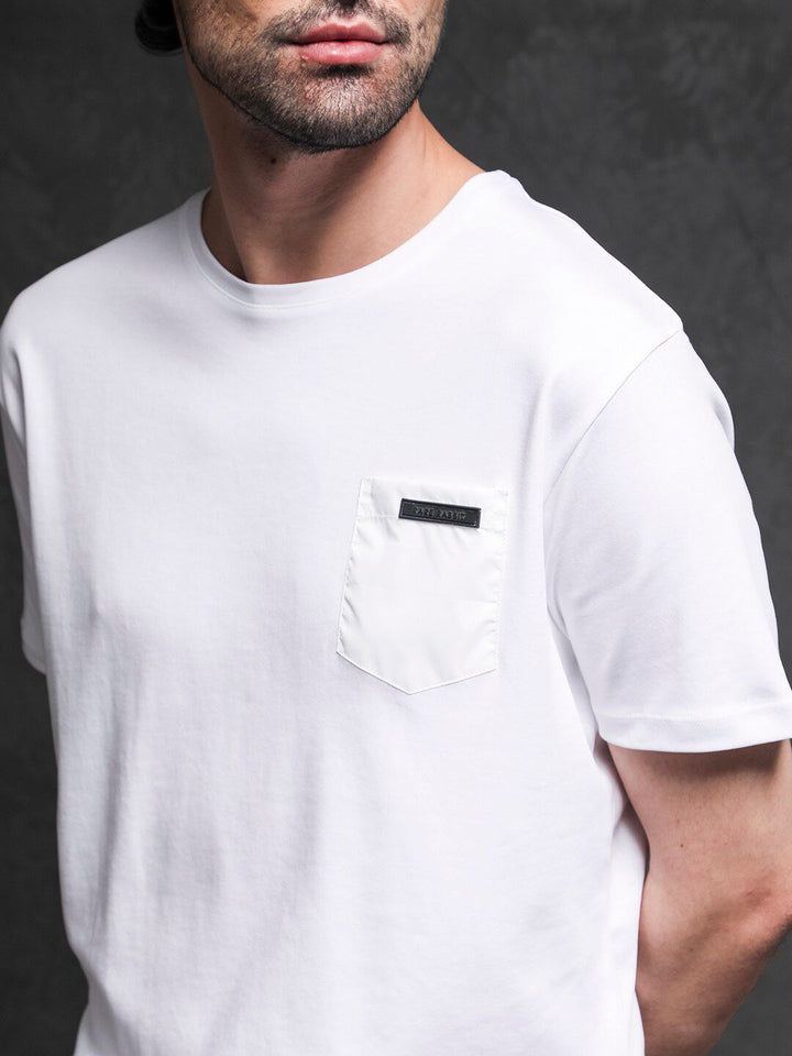 RARE RABBIT Men Azul Round Neck Cotton Slim Fit T-Shirt