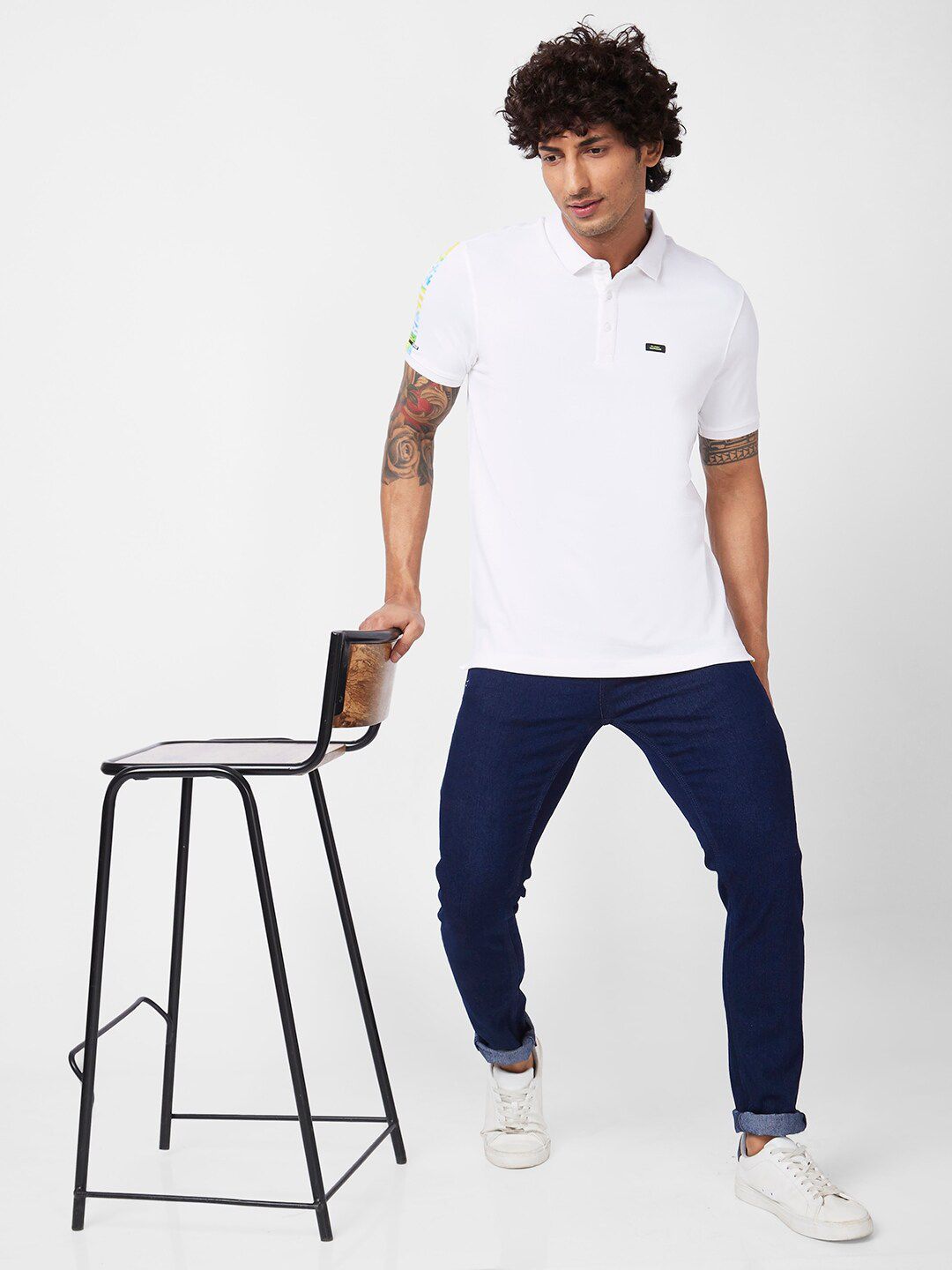 SPYKAR Polo Collar Slim Fit T-shirt