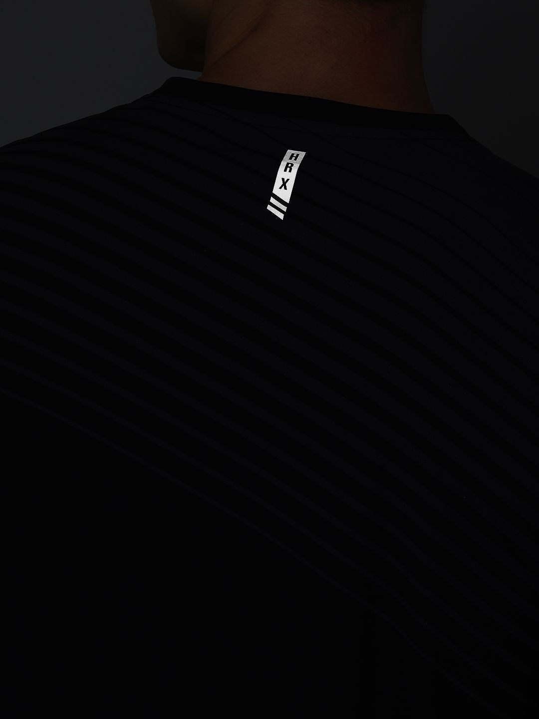 HRX by Hrithik Roshan Striped Rapid-Dry Training T-shirt