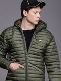 HRX by Hrithik Roshan Nature Therapy Rapid-Dry Antimicrobial Detachable Hood Padded Jacket