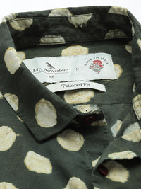Mr Bowerbird Pure Cotton Bagru Hand Block Printed Printed Tailored Fit Casual Shirt