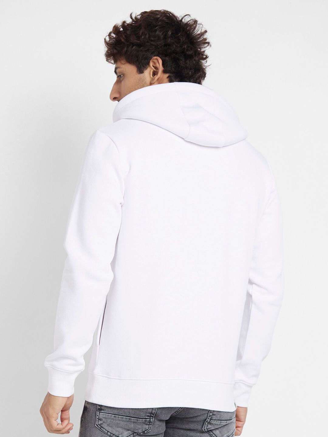 Being Human Graphic Printed Hooded Cotton Pullover