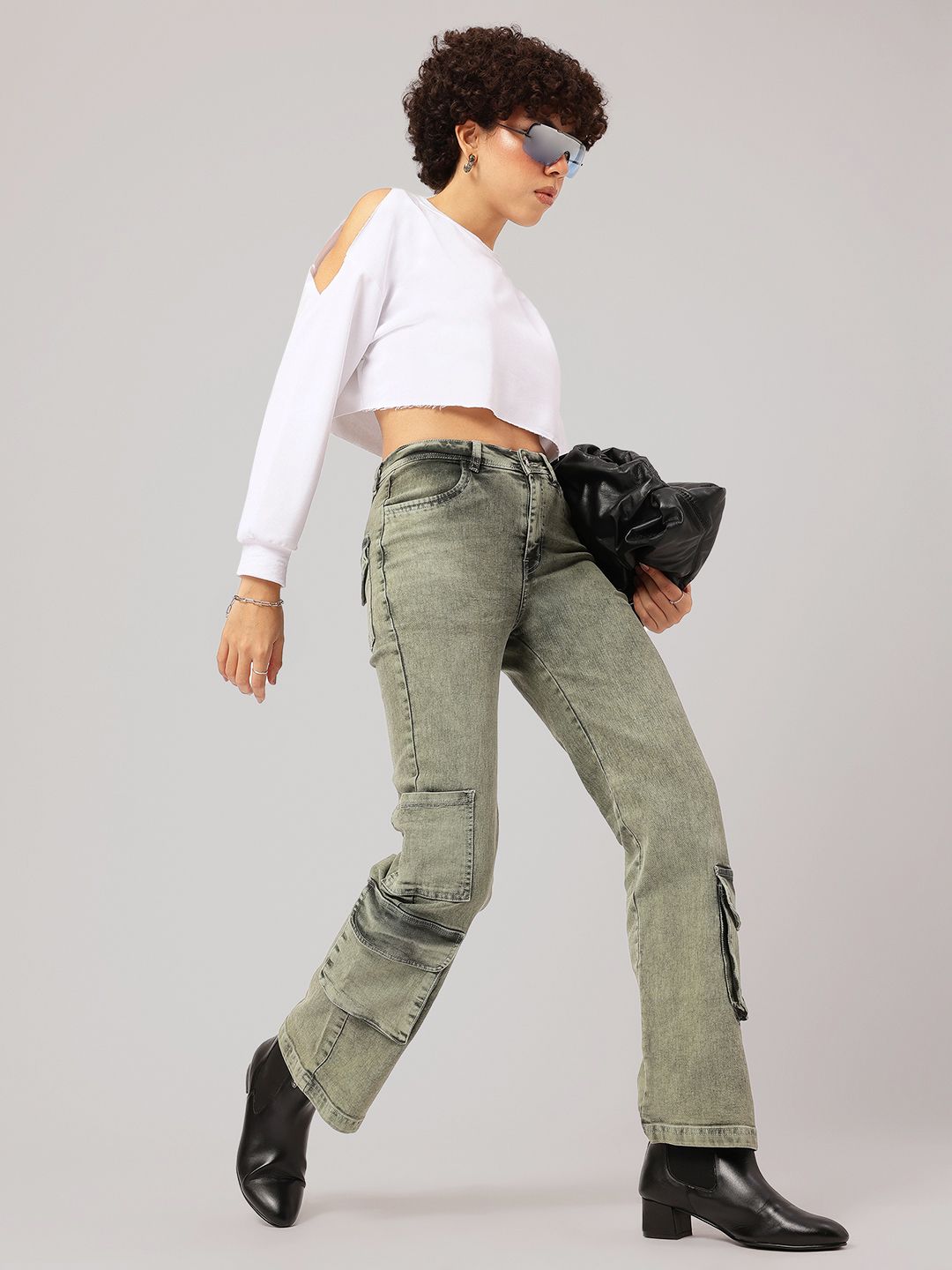 DressBerry Cut-Out Couture Crop Top