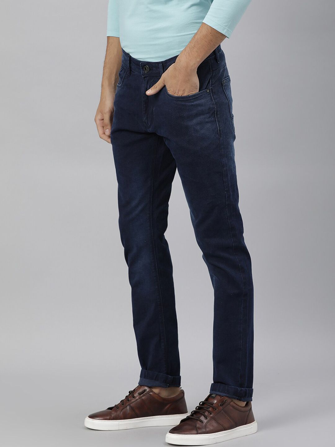 RARE RABBIT Men Repp Slim Fit Jeans