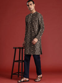 Anouk Men Ethnic Motifs Printed Pure Cotton Kurta
