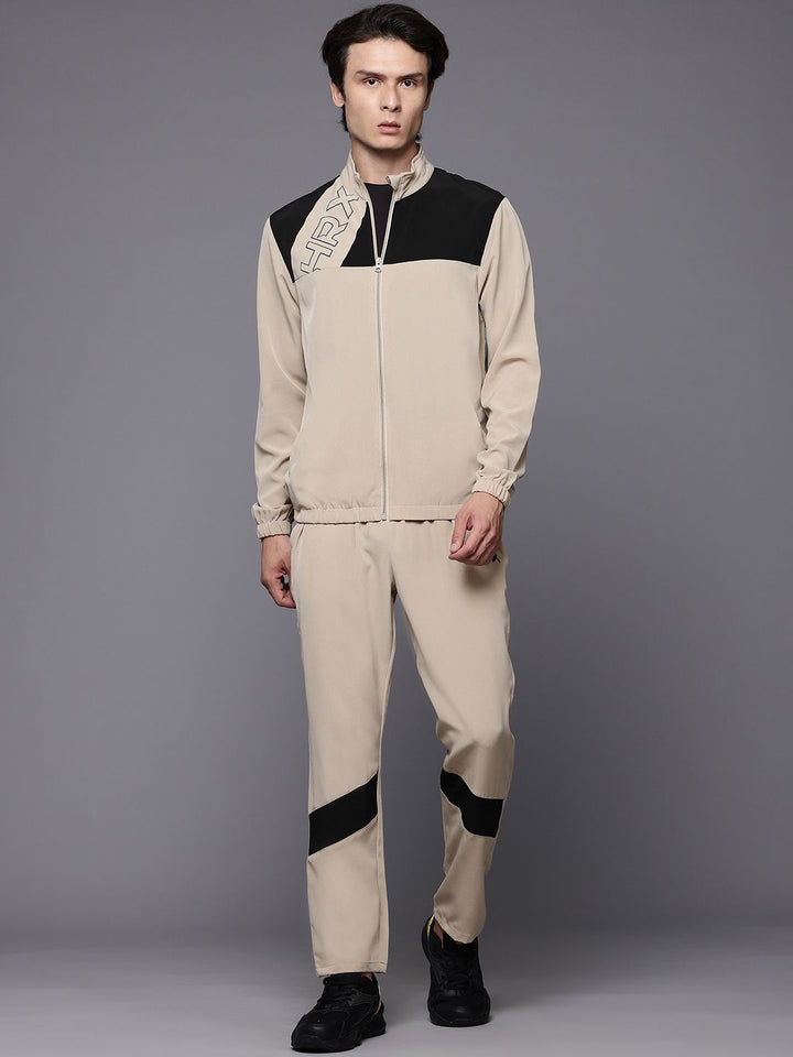 HRX by Hrithik Roshan Men Rapid-Dry Colourblocked Running Tracksuit