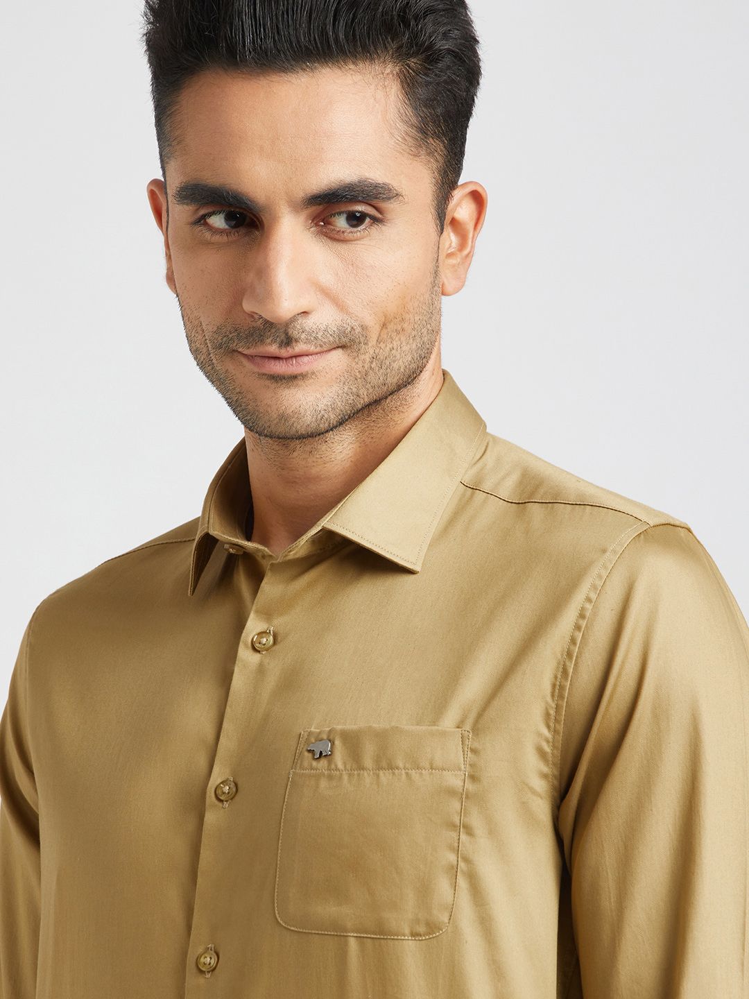 THE BEAR HOUSE Slim Fit Pure Cotton Formal Shirt