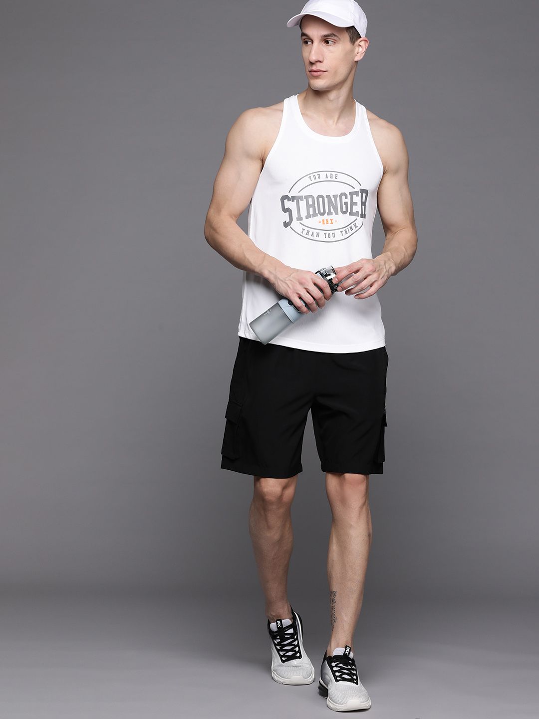 HRX by Hrithik Roshan Men Printed Rapid-Dry Training T-shirt