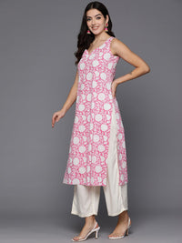 Indo Era Women Floral Printed Cotton Kurta