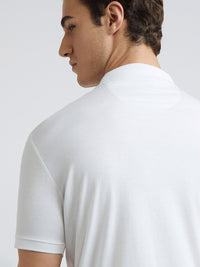 Park Avenue Striped Polo Collar Slim Fit T-shirt