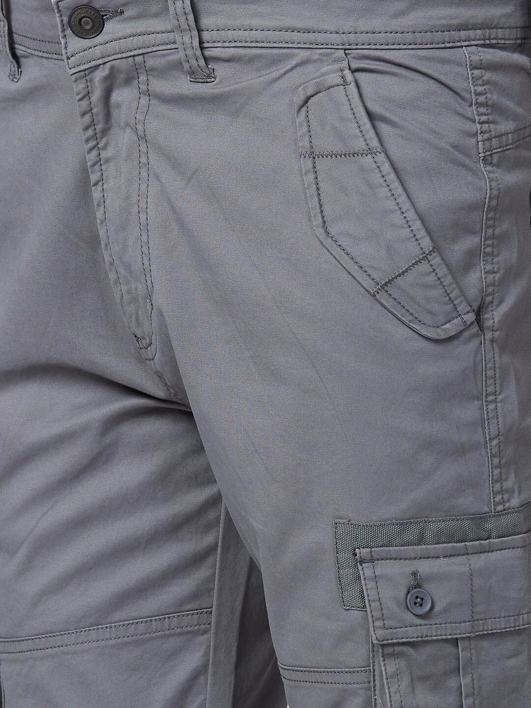 SPYKAR Men Mid-Rise Cotton Cargos Trousers