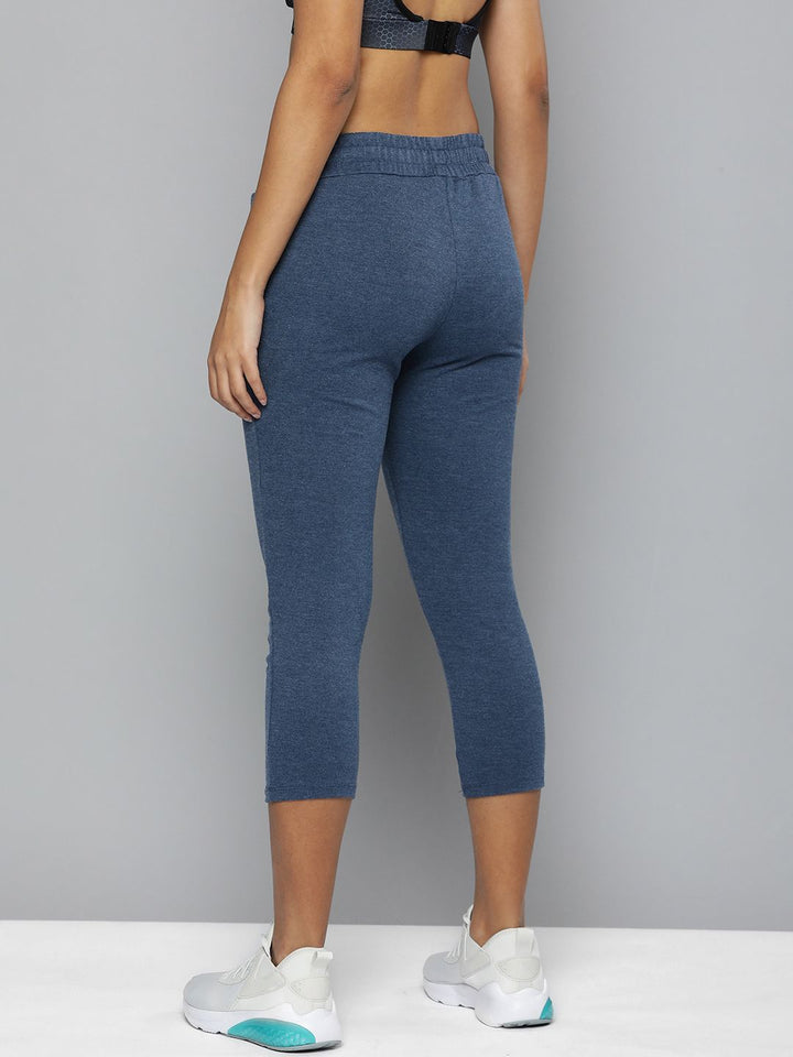 HRX By Hrithik Roshan Training Women Navy Melange Rapid-Dry Solid Track Pants