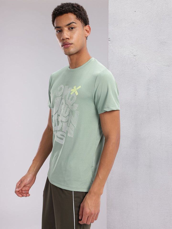 HRX by Hrithik Roshan Typography Print Rapid-Dry Running T-shirt