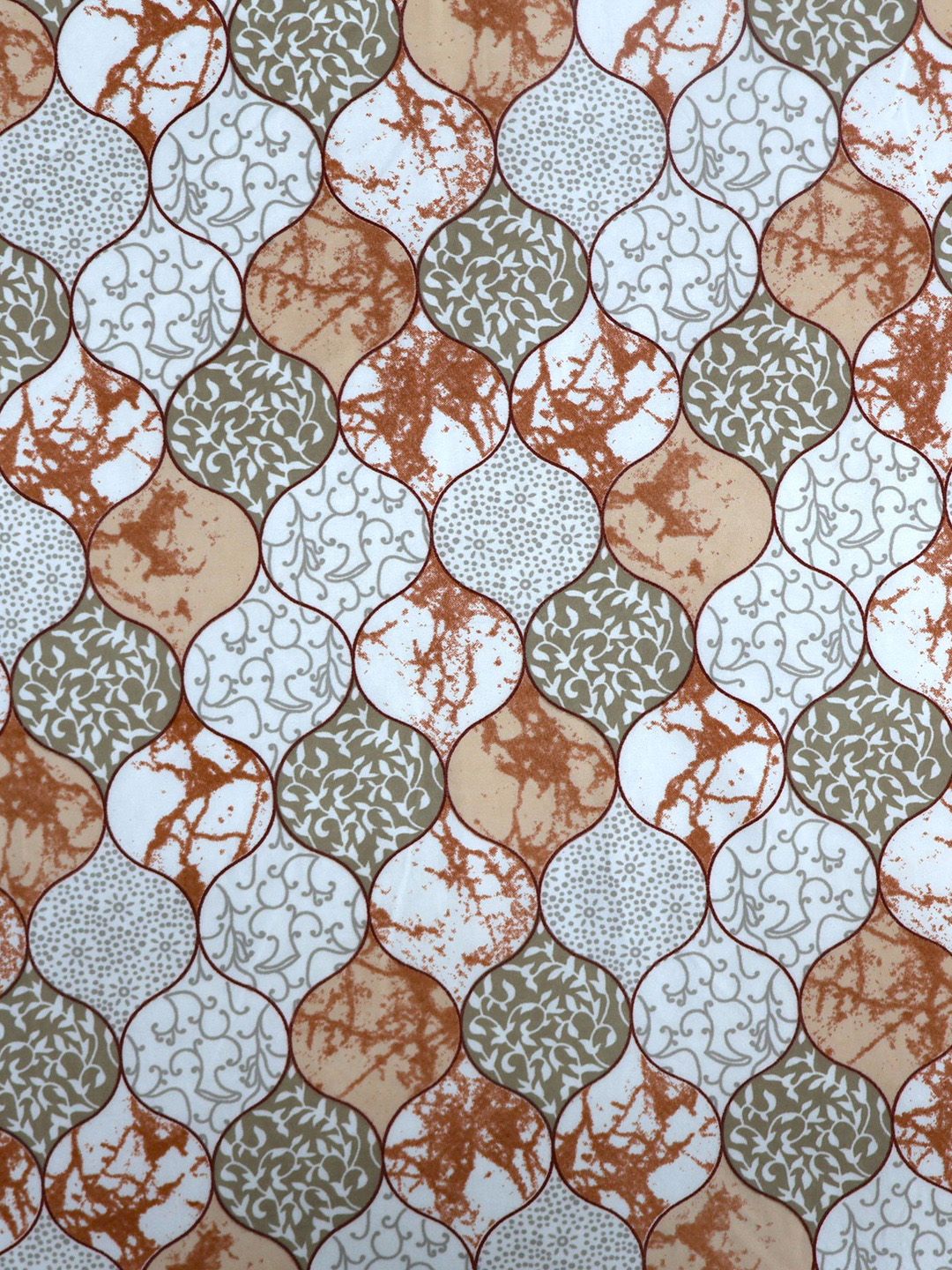 BOMBAY DYEING White & Grey Floral 160 TC Queen Bedsheet Dengan 2 Sarung Bantal