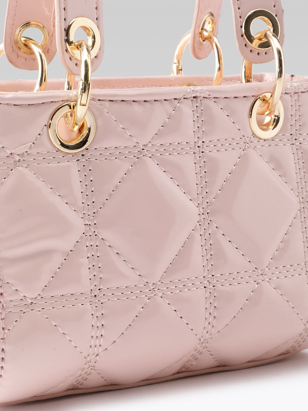 DressBerry Structured Quilted Handheld Bag