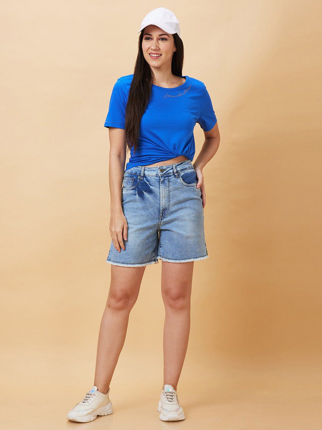 Being Human Round Neck Slim Fit Longline T-shirt