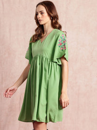 all about you Flared Sleeve A-Line Dress