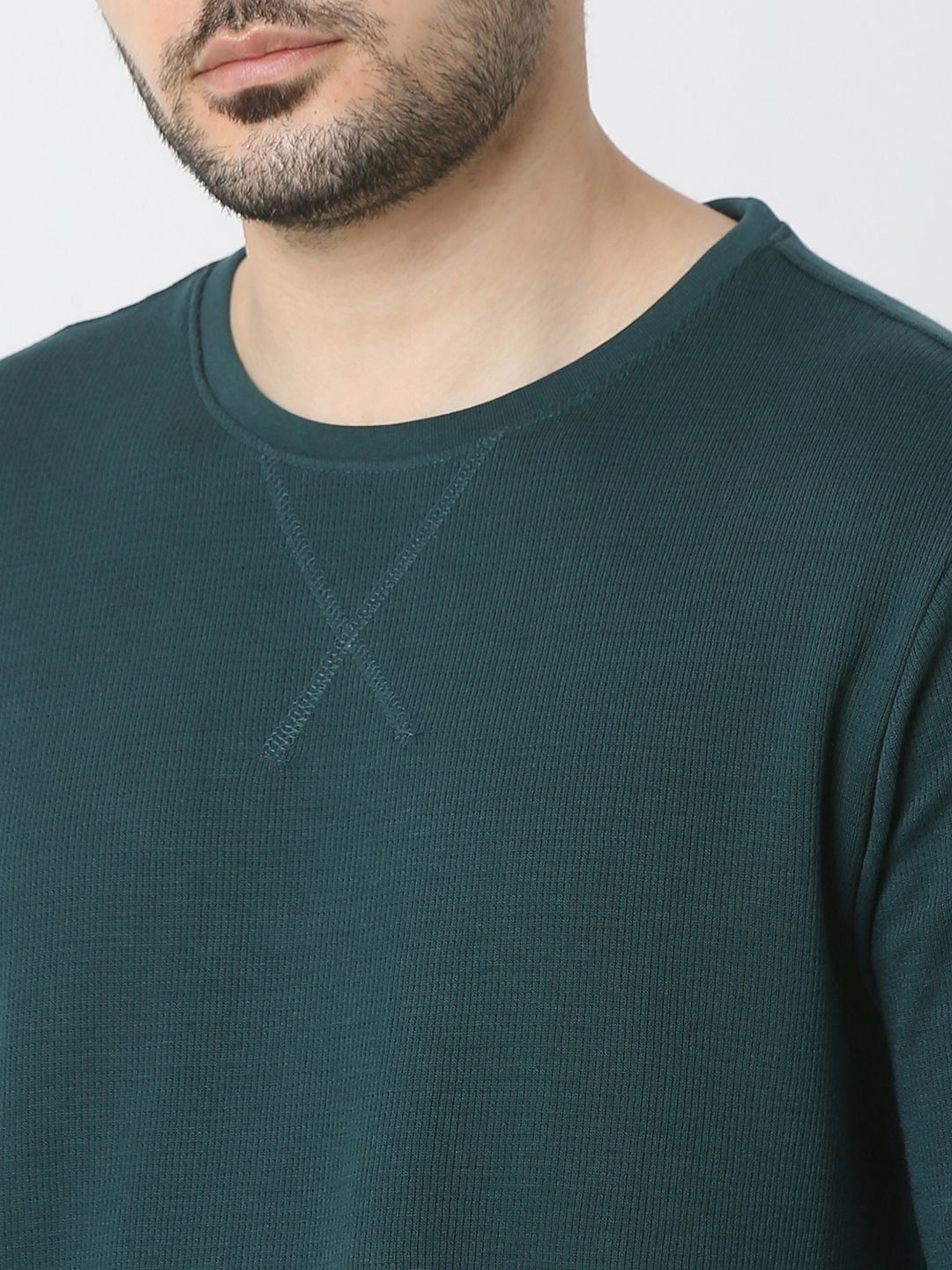 SPYKAR Men Solid Round Neck Cotton T-shirt