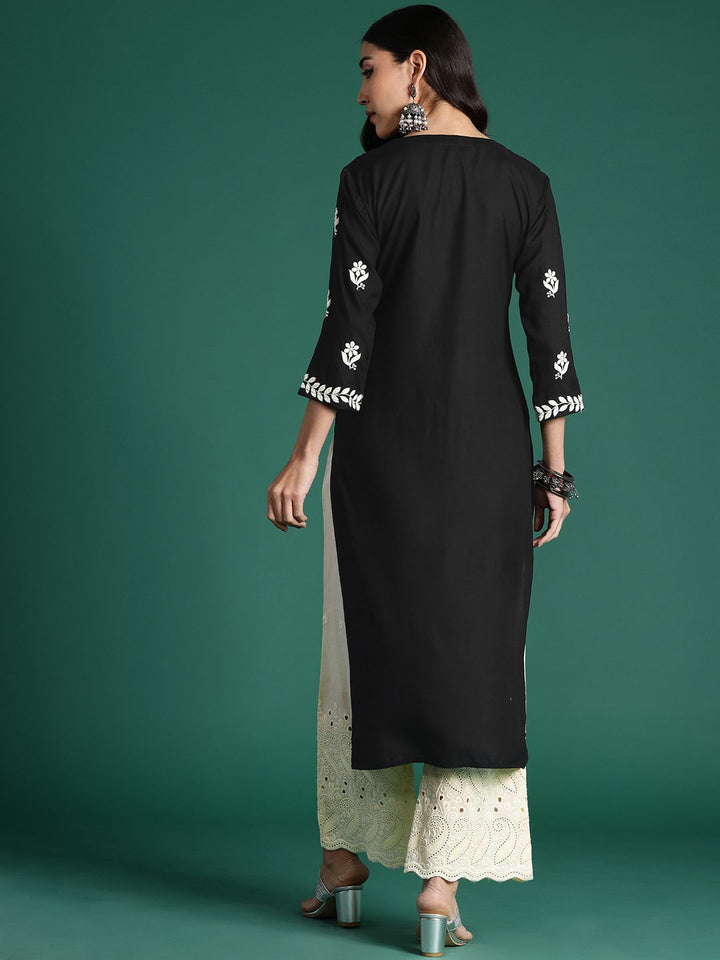 Indo Era Ethnic Motifs Embroidered Thread Work Kurta