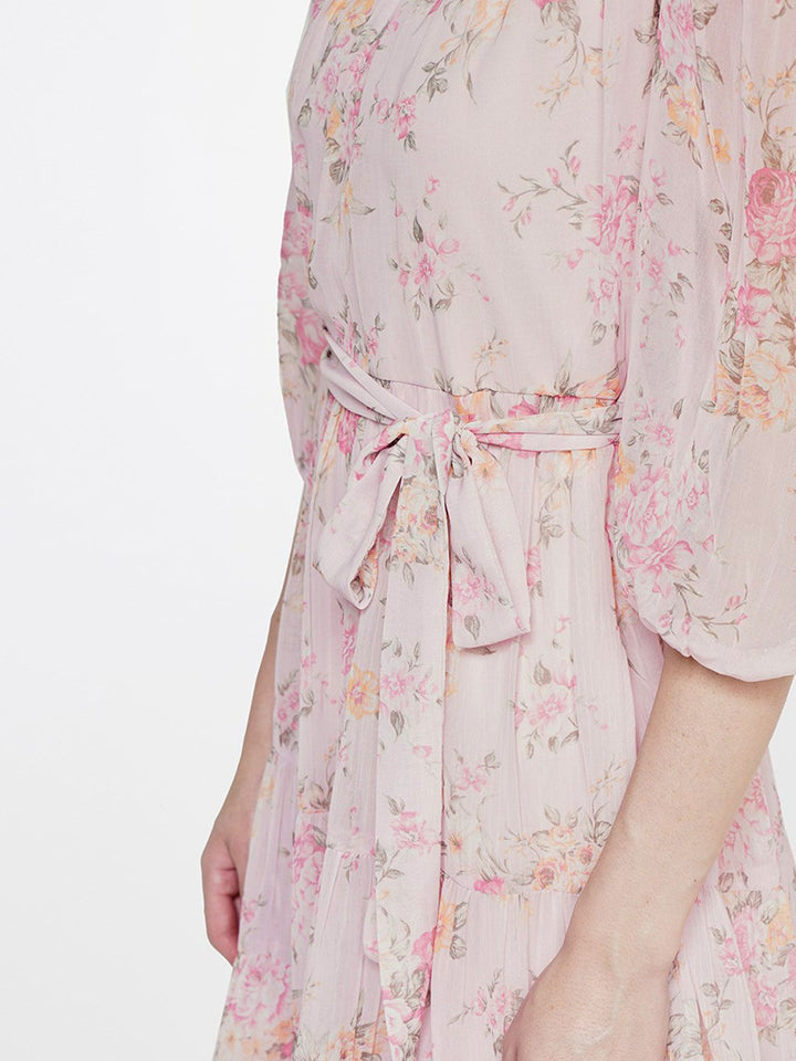 AND Floral A-Line Midi Dress