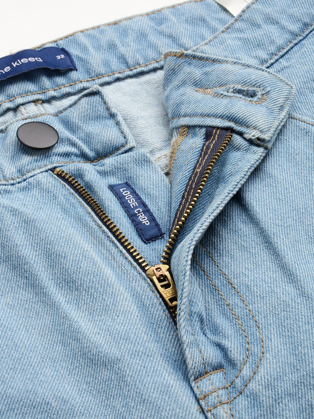 Bene Kleed Men Mid rise Loose Fit Cropped Jeans