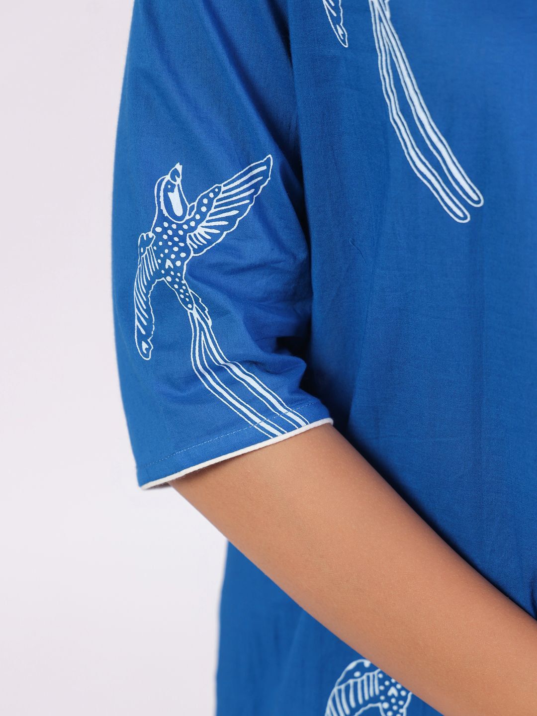 SANSKRUTIHOMES Women Printed Pure Cotton Night suit