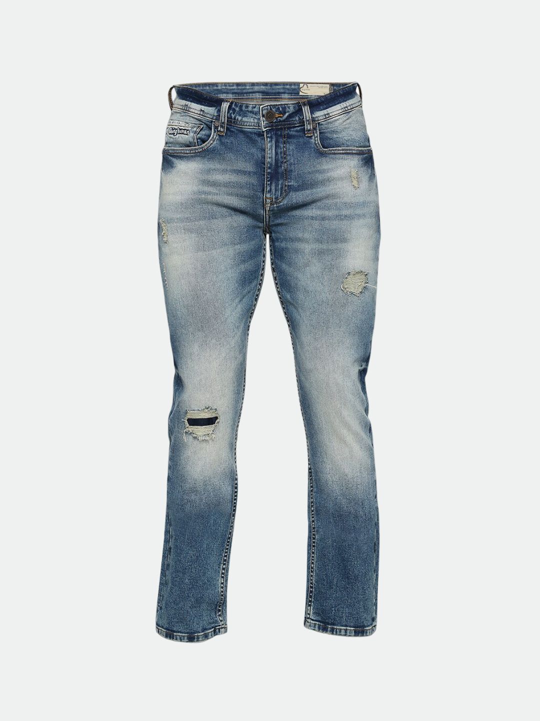 Being Human Men Mildly Distressed Heavy Fade Slim Fit Jeans