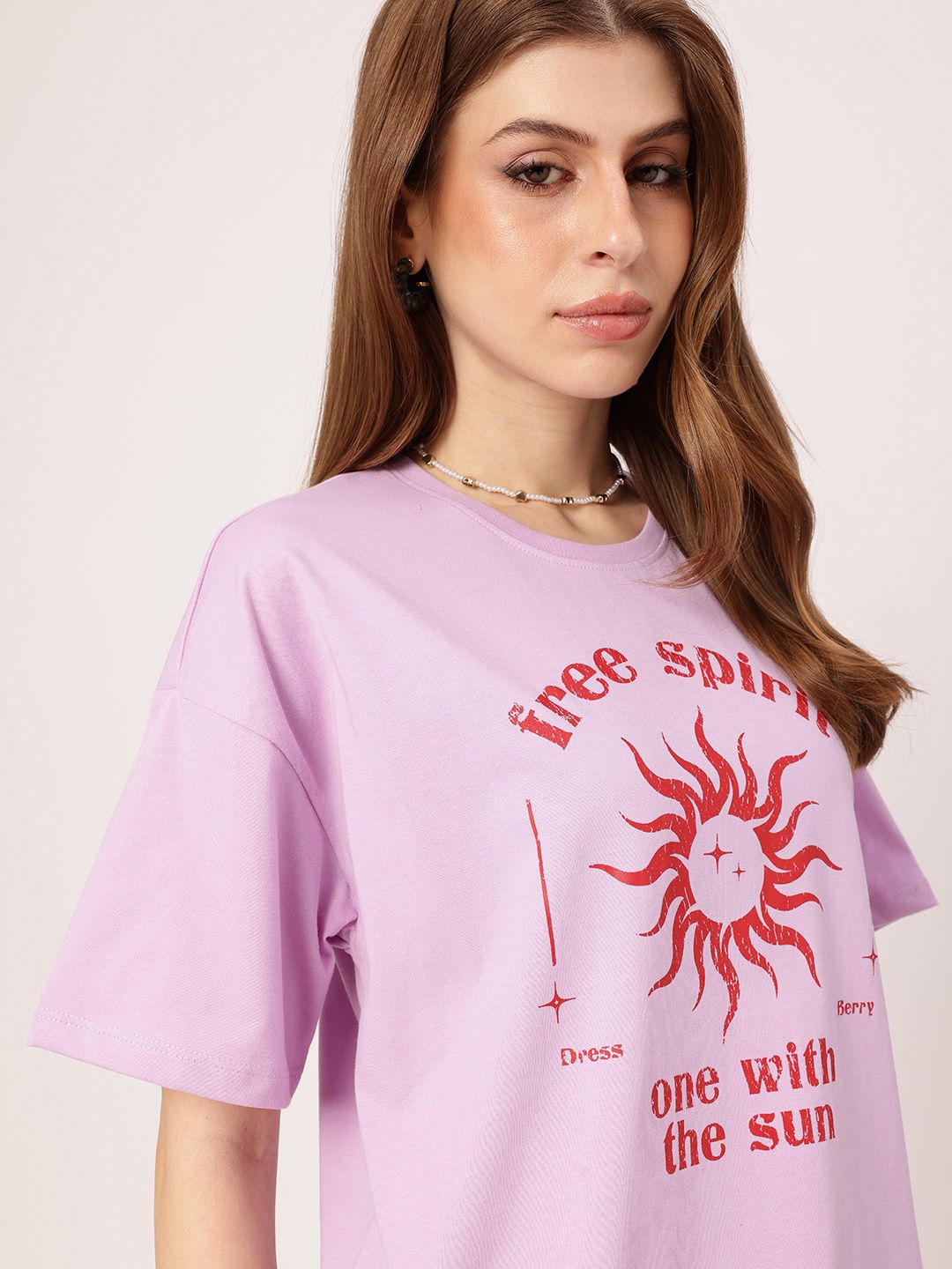 DressBerry Let Your Light Shine Printed Boxy T-shirt