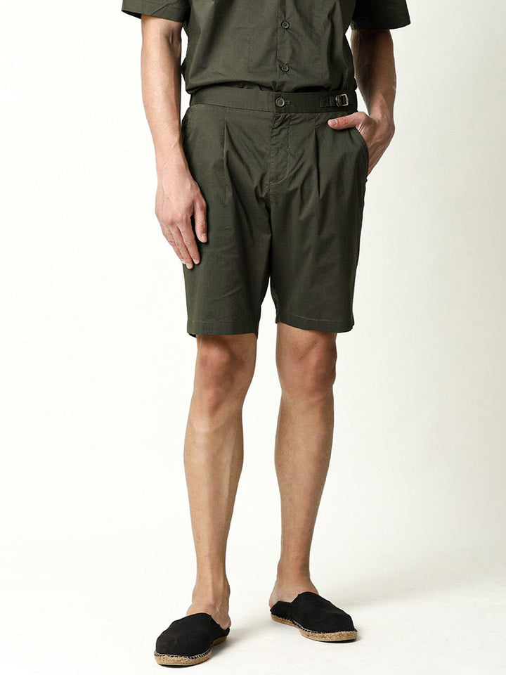 RARE RABBIT Men Osaka Slim Fit Mid-Rise Cotton Shorts
